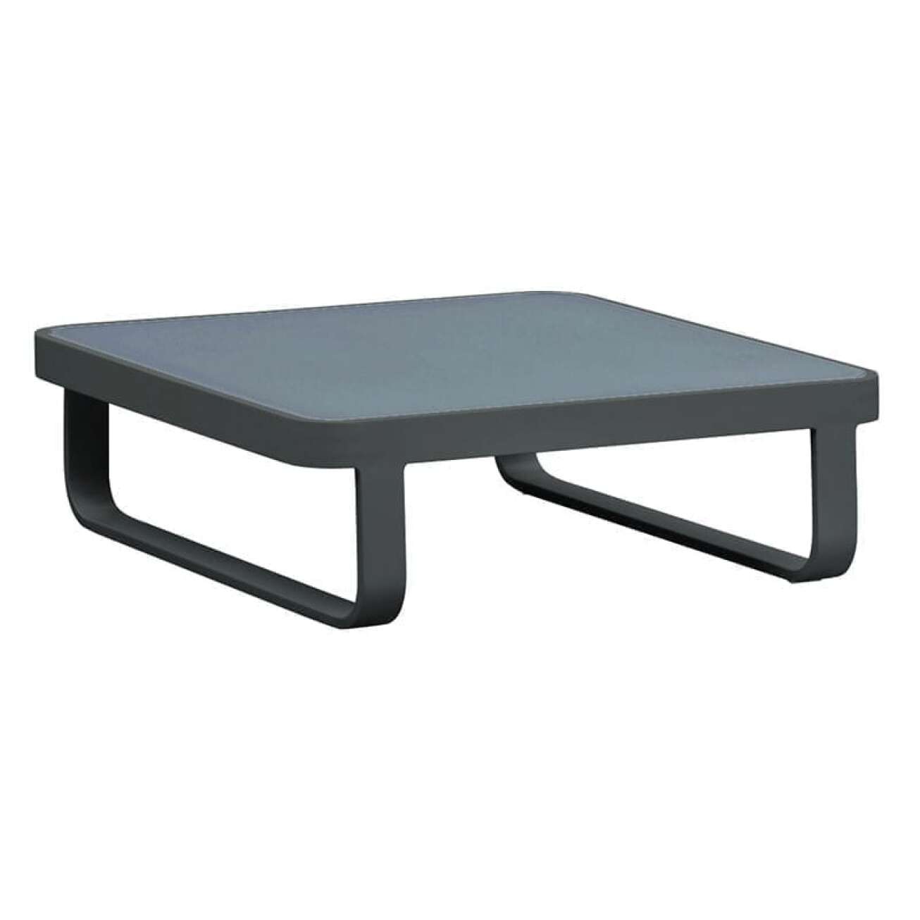 Gardenart Sofabord I Sort Aluminium M/glassplate (100599sortlite) Hagemøbler og utemøbler - Fine design