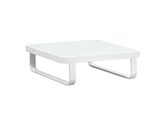 Gardenart Sofabord I Hvit Aluminium M/glassplate (100599hvitlite) Hagemøbler og utemøbler - Fine design