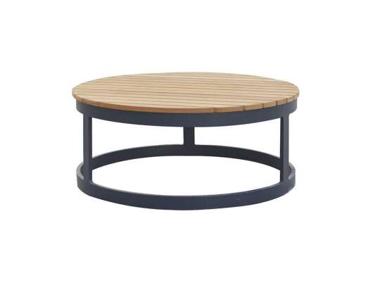 Gardenart Sofabord I Sort Aluminium Og Teak (100643sort) Hagemøbler og utemøbler - Fine design