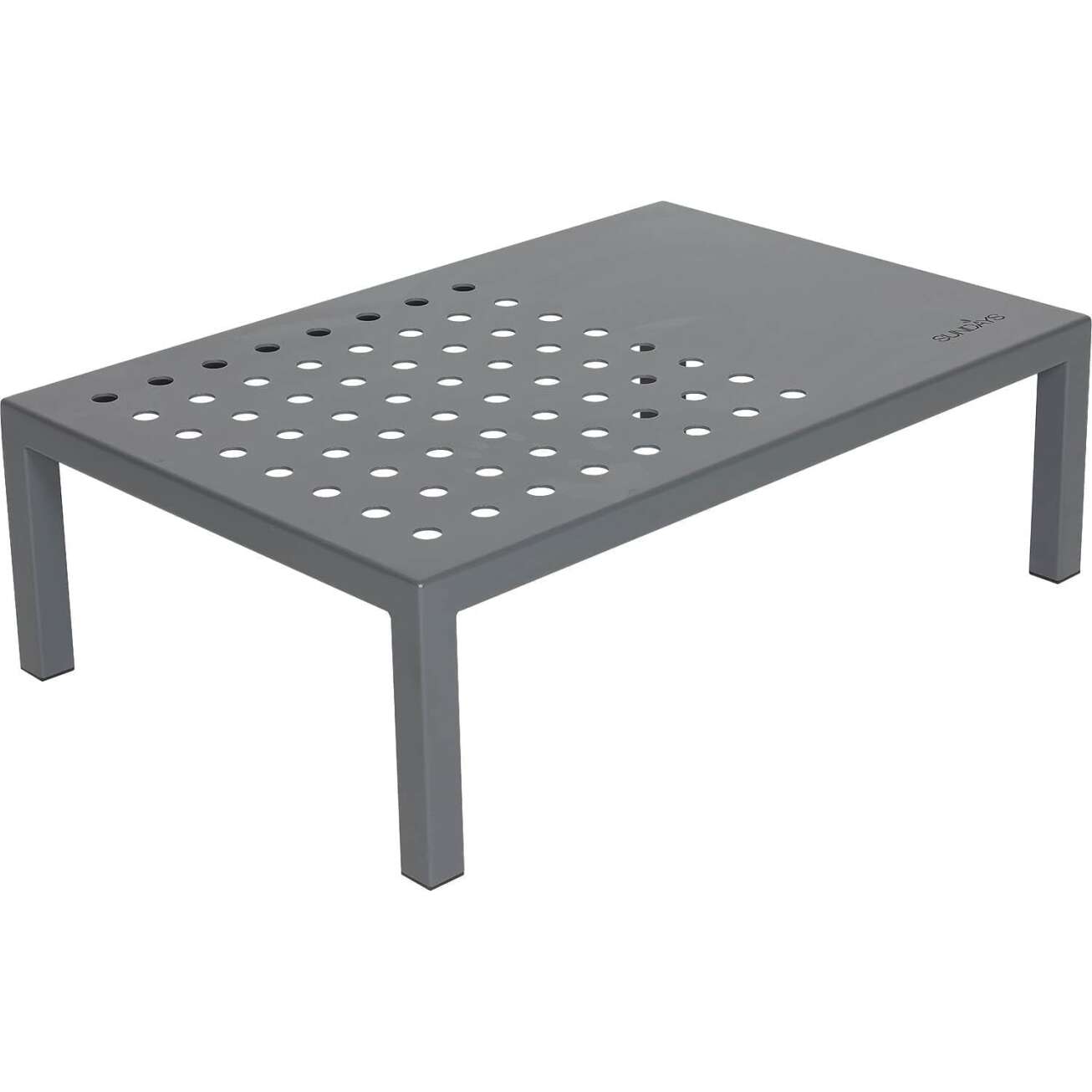 Sundays Frame firkantet sofabord i grå aluminium lakkert med Jotun pulverlakk
