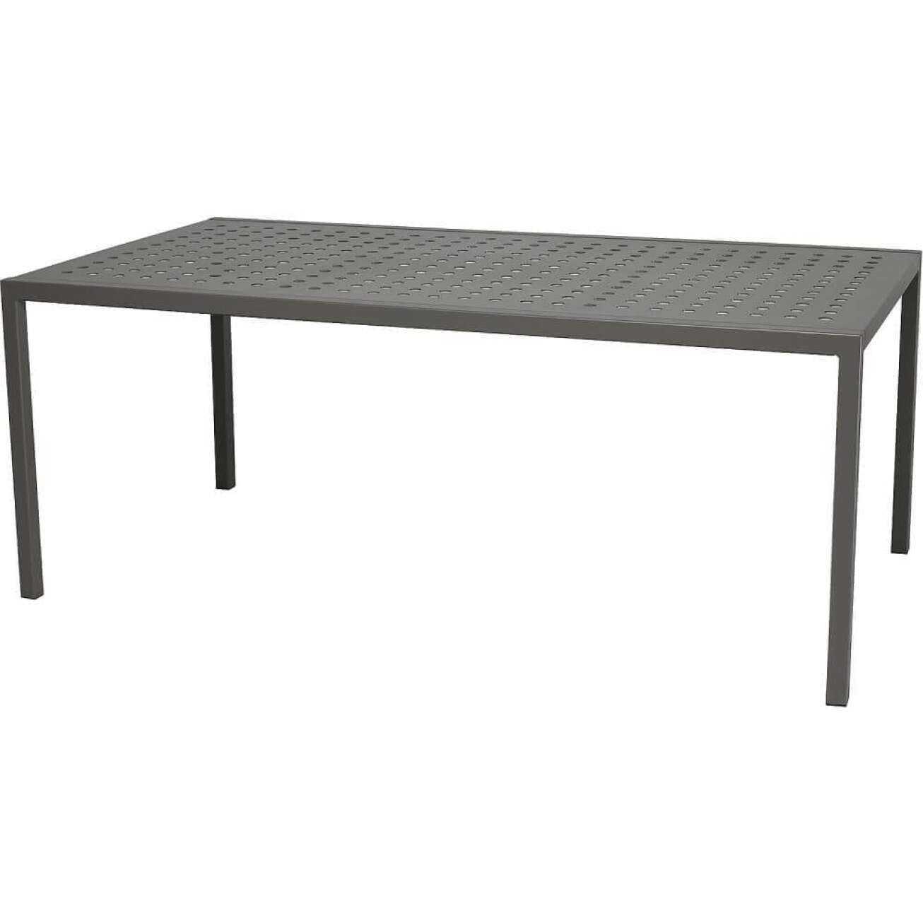 Sundays Frame Spisebord med lengde 160cm, bredde 90cm og høyde 71 cm, med ramme i aluminium kull