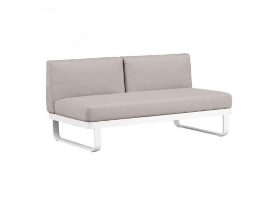Moderne sofa toseter uten armelene i hvit og grå
