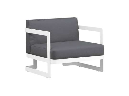 Gardenart Moderne Stol I Hvit Aluminium (100505hvit) Hagemøbler og utemøbler - Fine design