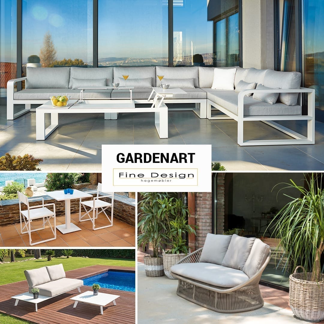 Gardenart utemøbler fra Fine Design - utesofaer, bord og stoler til alle slags uteplasser