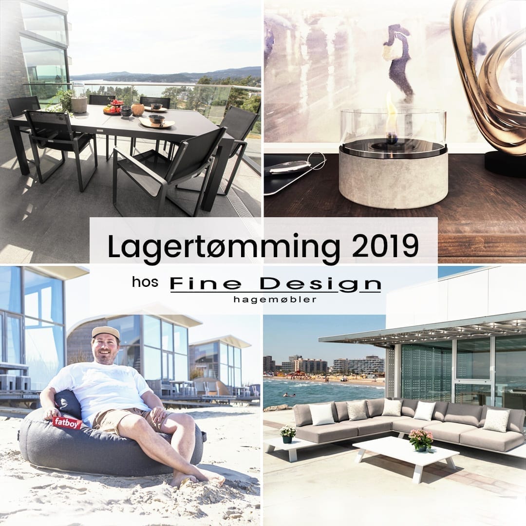 Lagertømming 2019; Sesongens Siste Hagemøbelsalg Hos Fine Design Hagemøbler og utemøbler