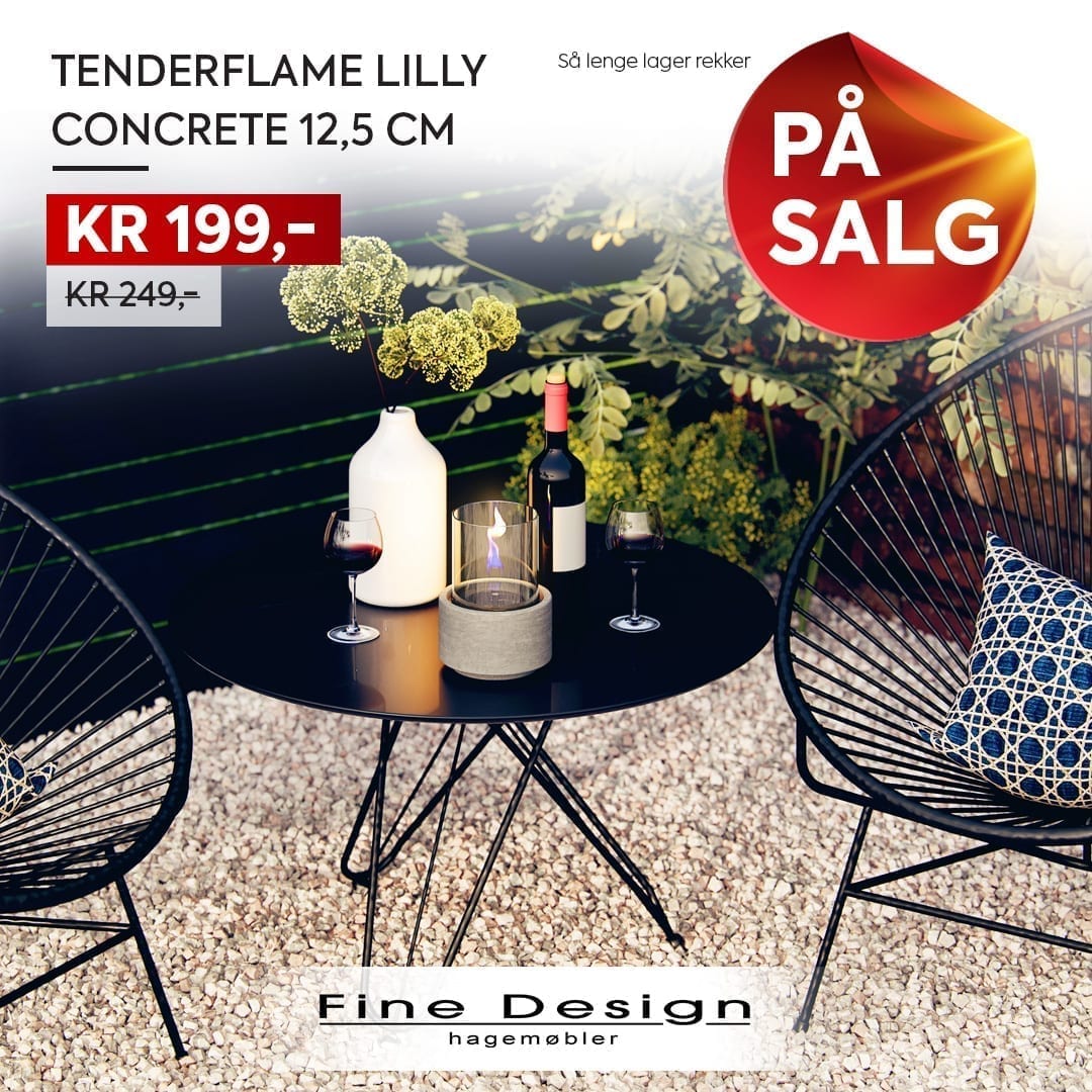 Storsalg Og Lagertømming 2019 – Sesongens Siste Hagemøbelsalg Hos Fine Design Hagemøbler og utemøbler - Fine design