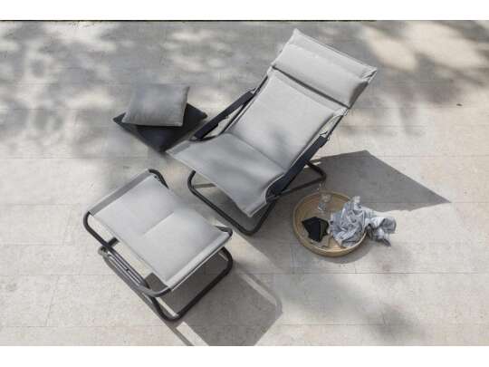 Lafuma-mobilier-relax-stol og puff