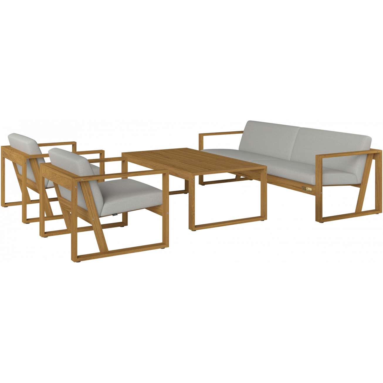 Core hagsofagruppe med stoler og bord fra Sundays Design utemøbler - får du hos Fine Design Hagemøbler