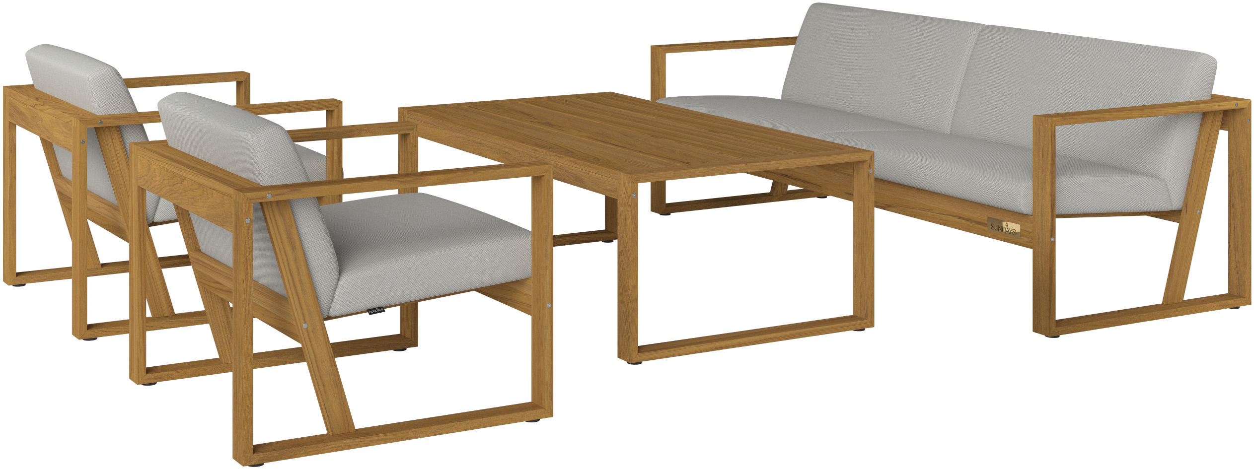 Core hagsofagruppe med stoler og bord fra Sundays Design utemøbler - får du hos Fine Design Hagemøbler