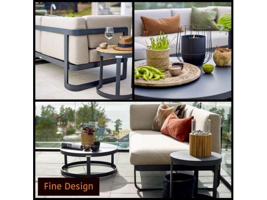 Fine Design Hagemøbler - Gardenart moderne sofa i kaki - detaljer