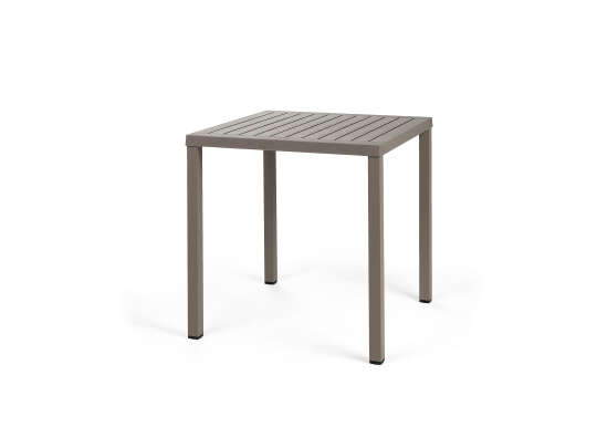 Nardi Cube spisebord 70x70 cm beige - Utemøbler fra Italia