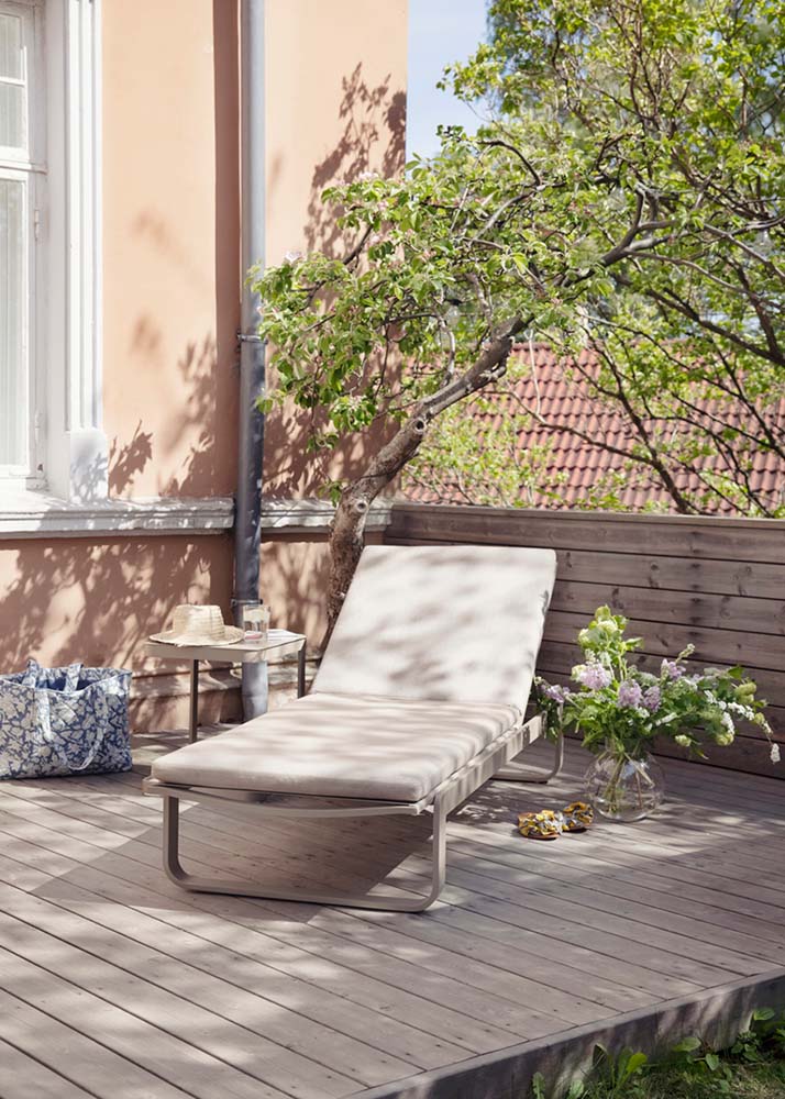 Gardenart solseng i beige og kaki fra Fine Design hagemøbler
