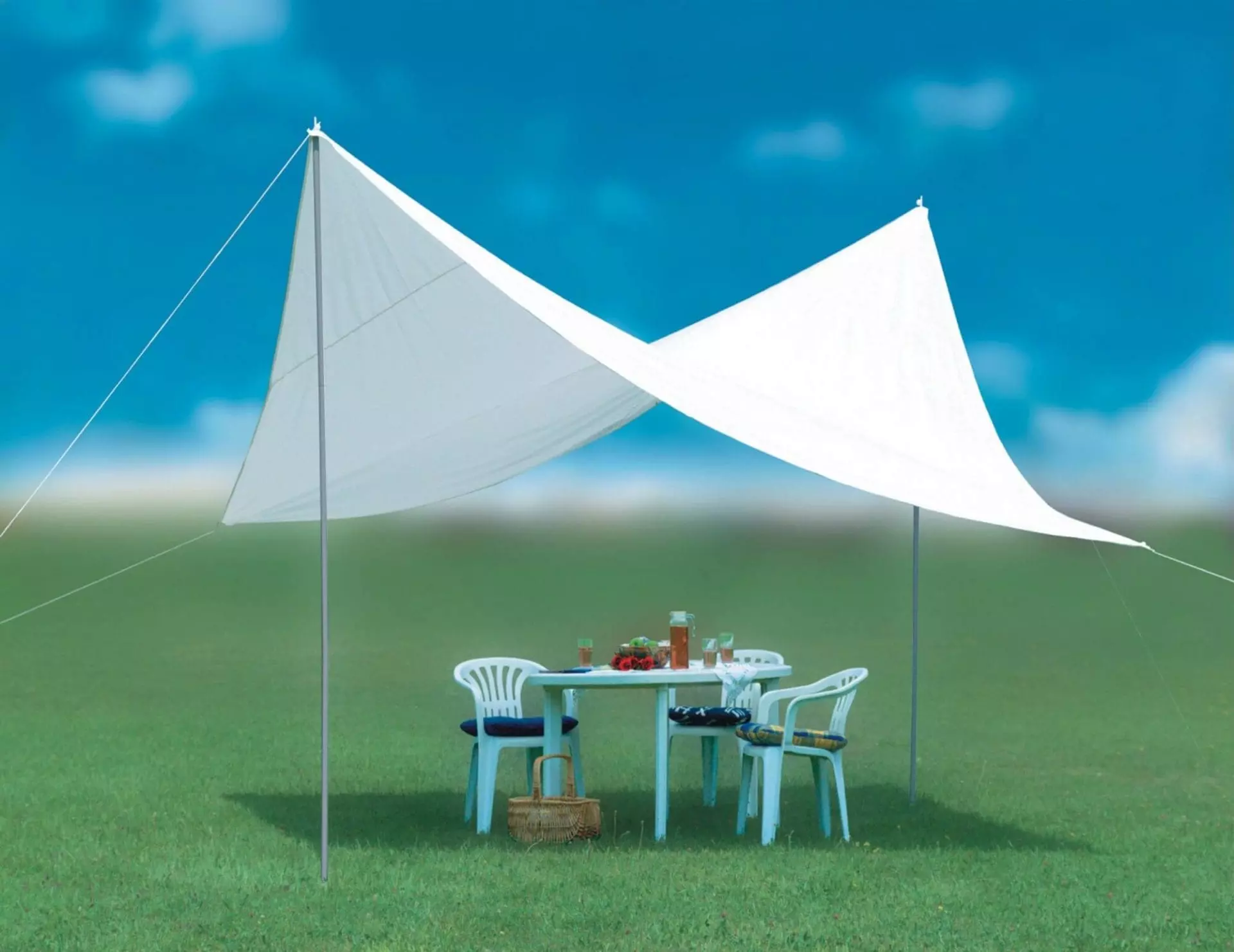 Solseil som alternativ til parasoll Fine Design hagemøbler