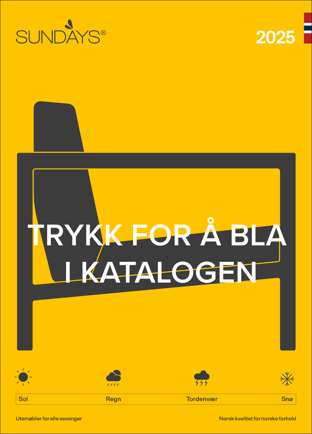 Trykk for å bla i Sundays Design-katalogen for 2025