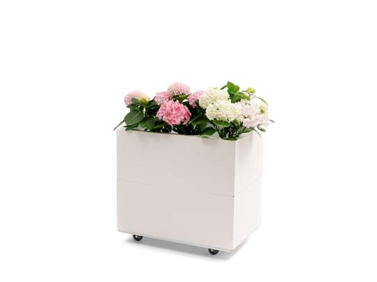 BEDD balkongkasse_60x40h50_HVIT_planter