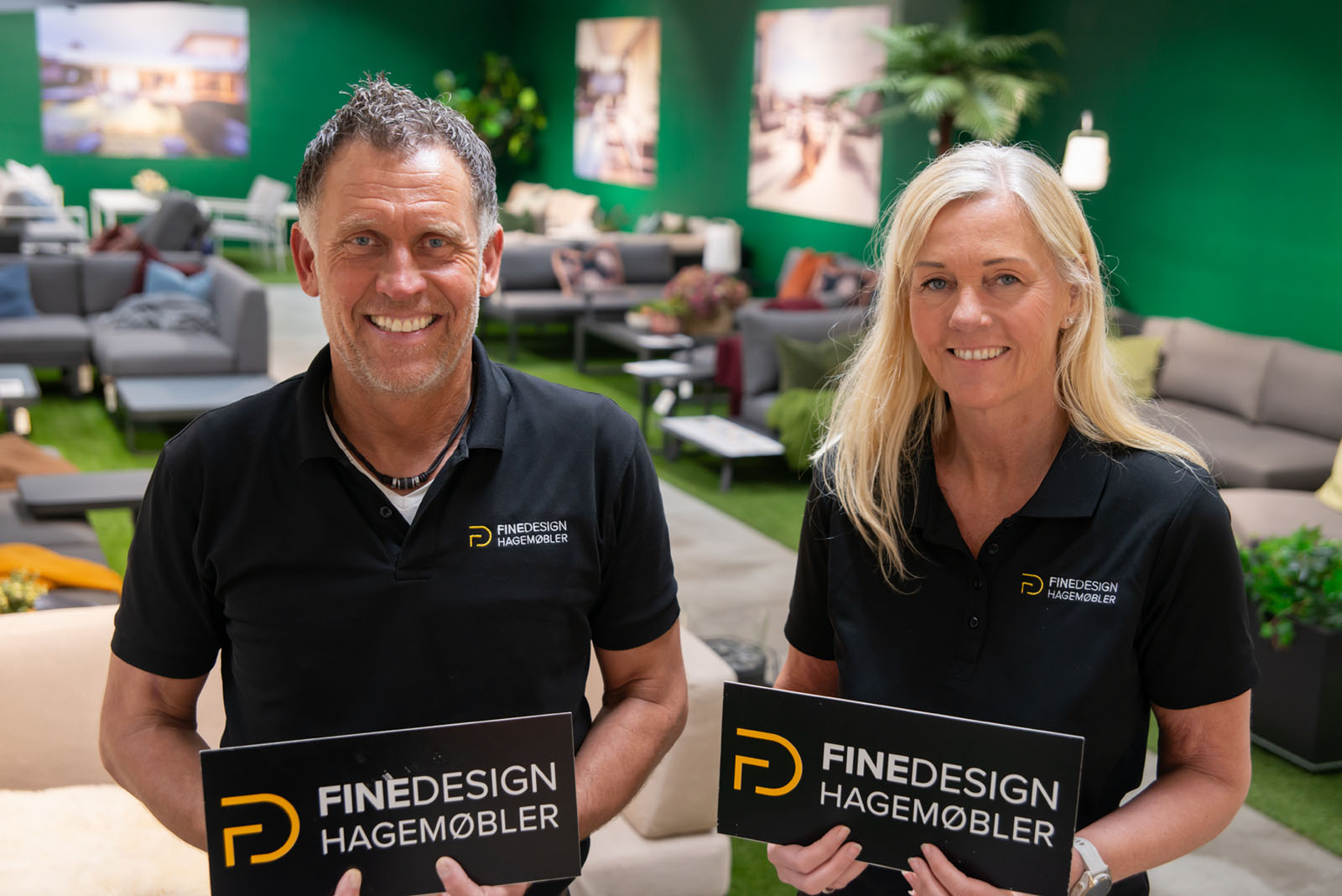 Kjetil og Marianne Aanerød hos Fine Design Hagemøbler i Bærum