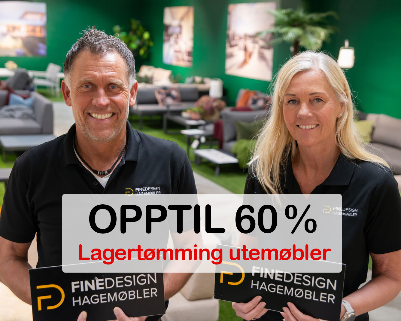 Lagertømming utemøbler 60 prosent hos Kjetil og Marianne Aanerød Fine Design Hagemøbler