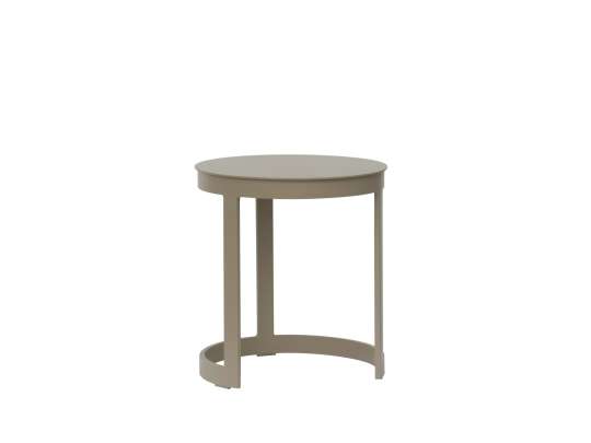 Gardenart rundt bord i aluminium. Beige (100633)