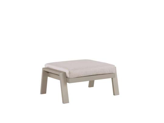 Gardenart puff i aluminium. Beige/kaki (100901)