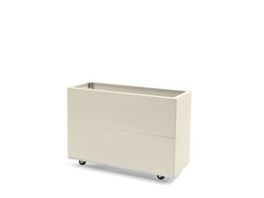 BEDD plantekasse i kalk 80x30h50 hos Fine Design u planter